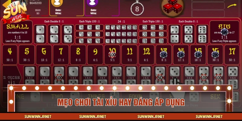 Sử dụng các kỹ thuật hay khi tham gia game Sicbo